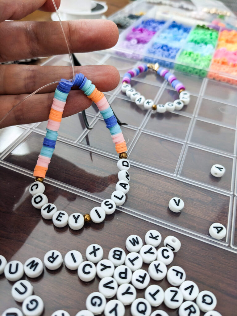 How To Make Beaded Name Bracelets  Color Me Crafty
