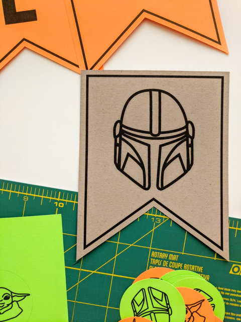 Baby Yoda birthday banner DIY - printable Mandalorian party decorations ...