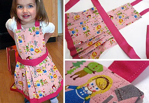 Matching Mom and Child Free Apron Pattern