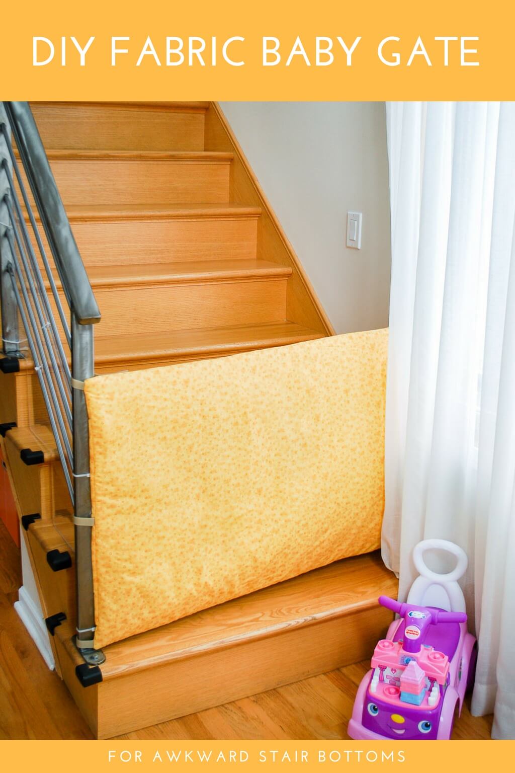 baby gate that wraps around banister