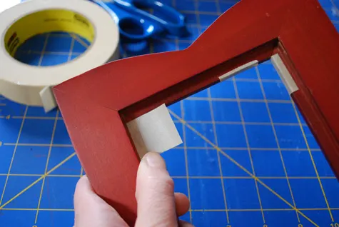 DIY photo frame masking tape craft - Merriment Design
