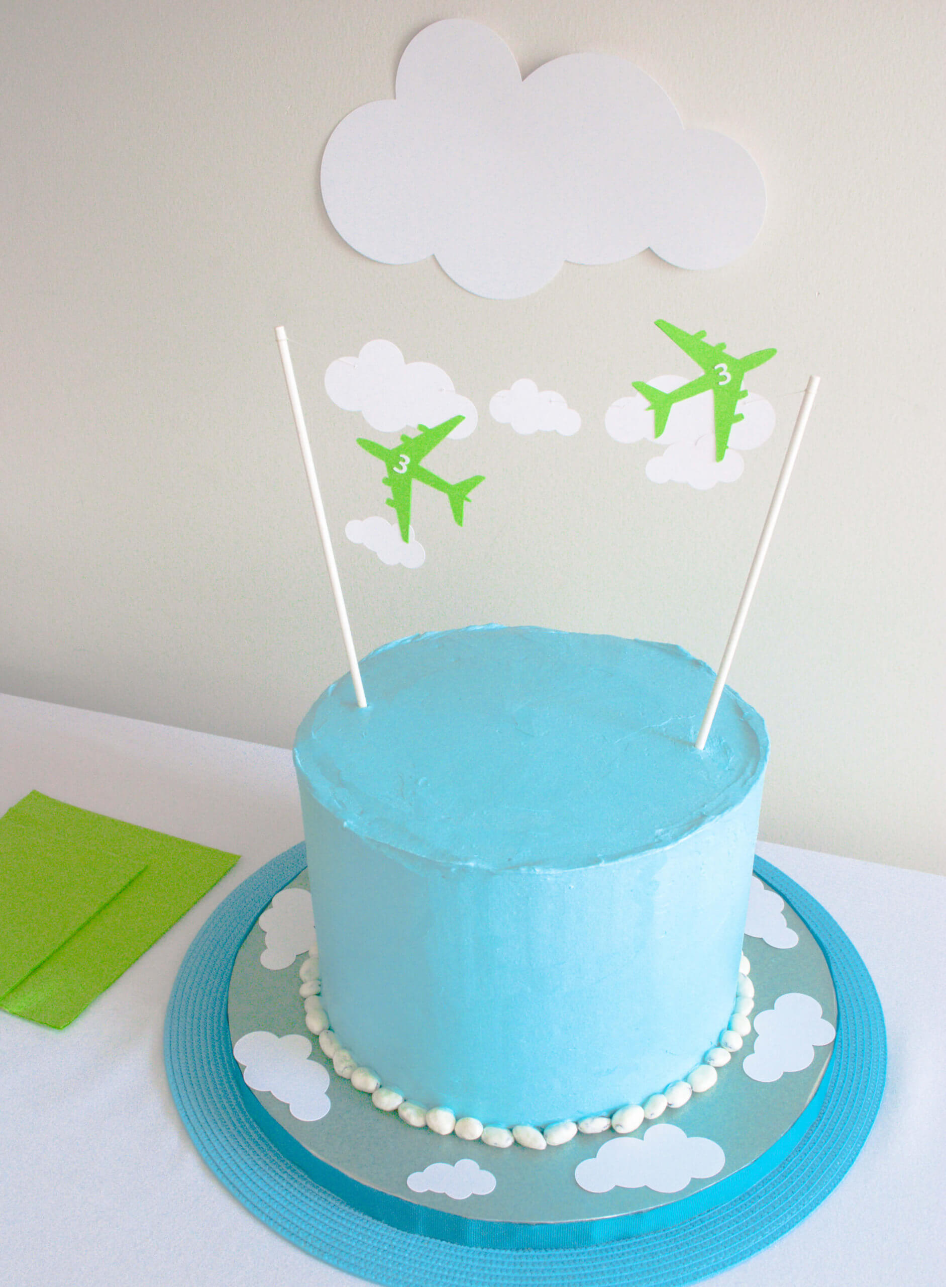 Airplanes Cake - 1123 – Cakes and Memories Bakeshop