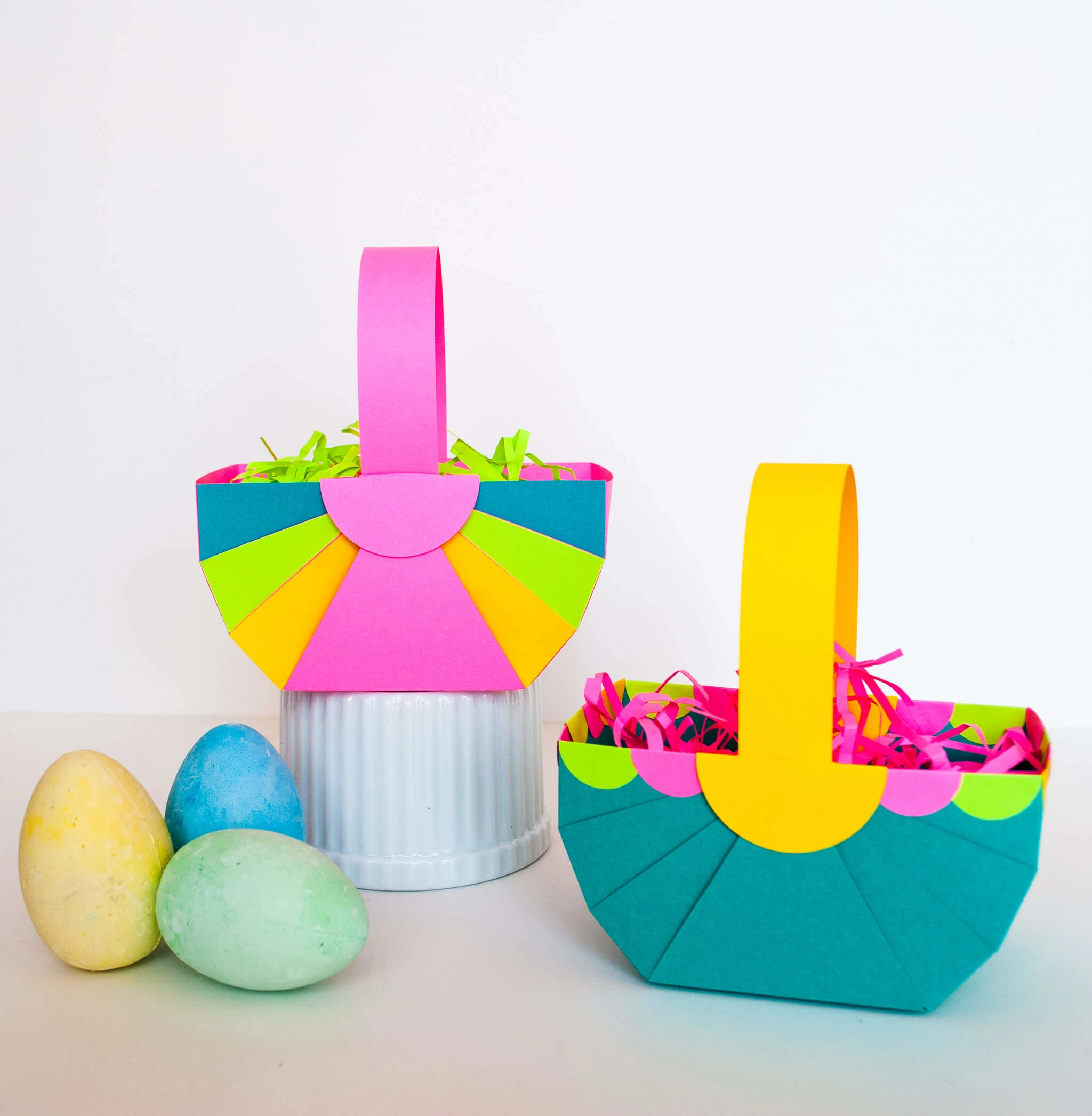 Easy Colorful Easter Egg Designs on Paper Craft