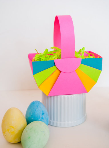 DIY Easter Basket Template (easy Easter crafts) - Merriment Design