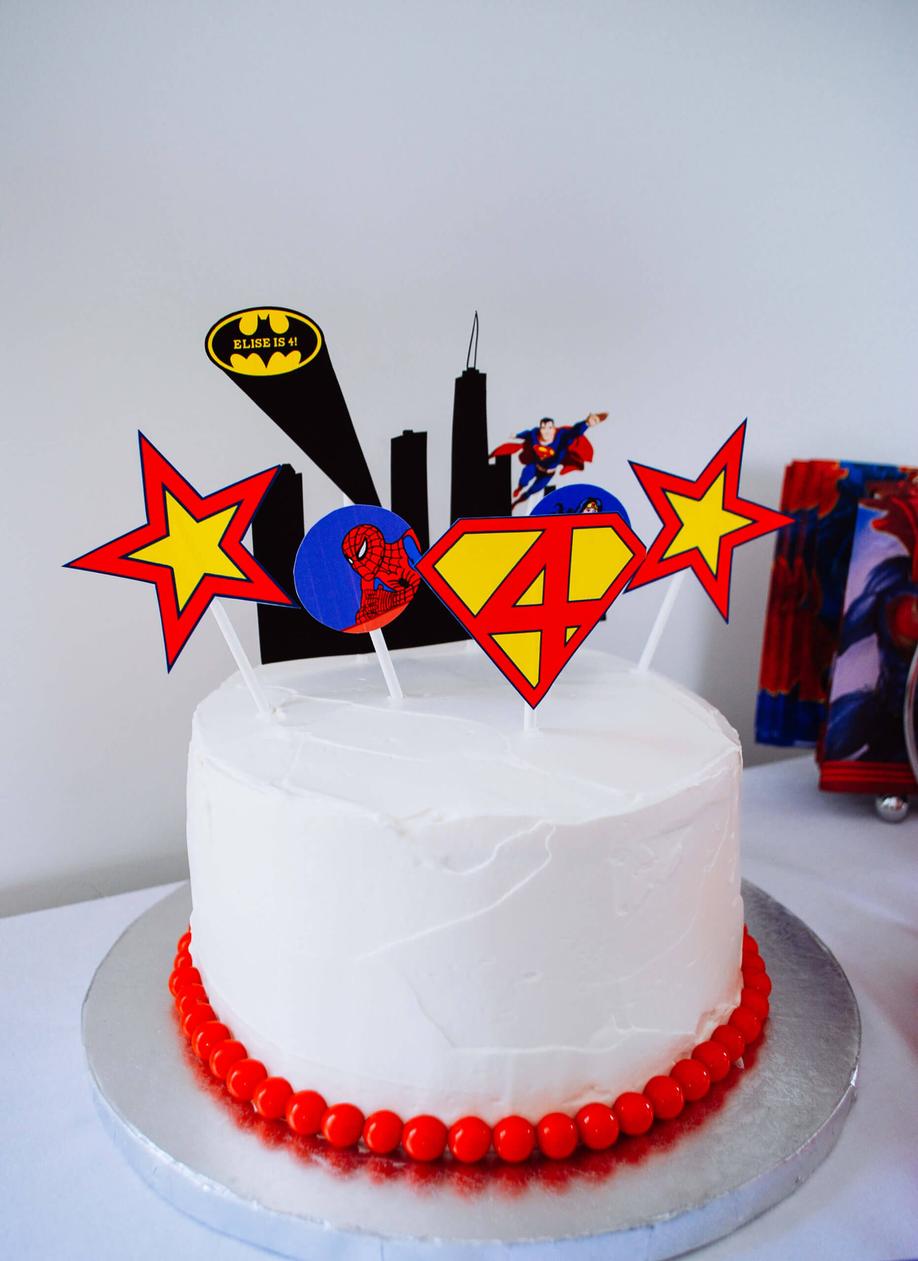 Personalised Birthday Cake Topper With Batman Mask - Etsy