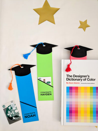 Graduation Gift Card Holder Bookmark - Free Printable Template to DIY ...