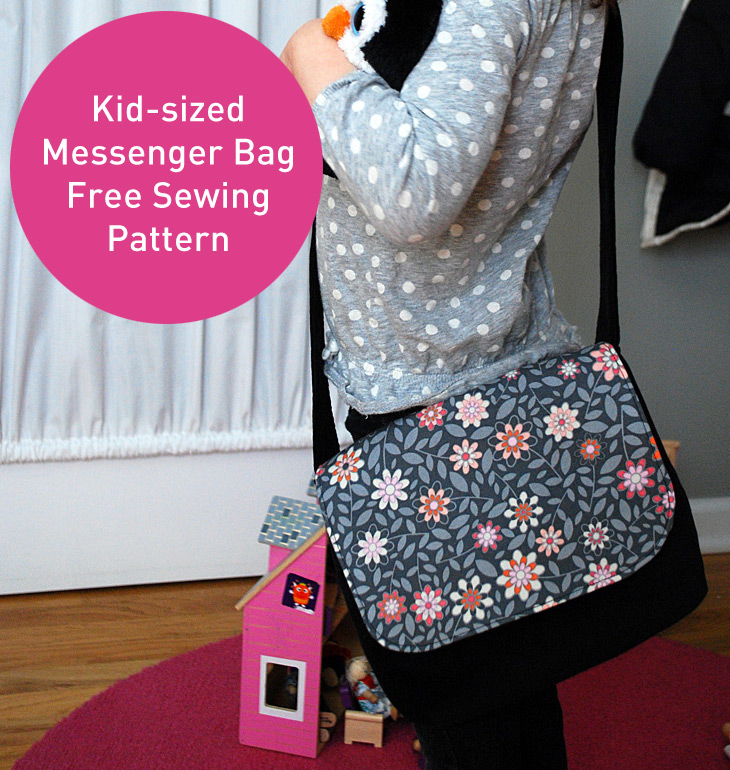 Kid-sized Messenger Bag Free Pattern and Sewing Tutorial - Merriment Design