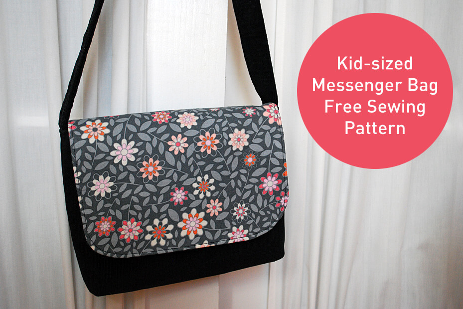kid sized messenger bag free pattern and sewing tutorial 1 3
