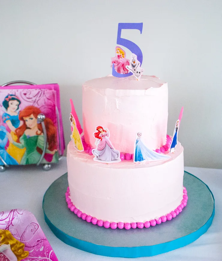 happy birthday disney princess cake