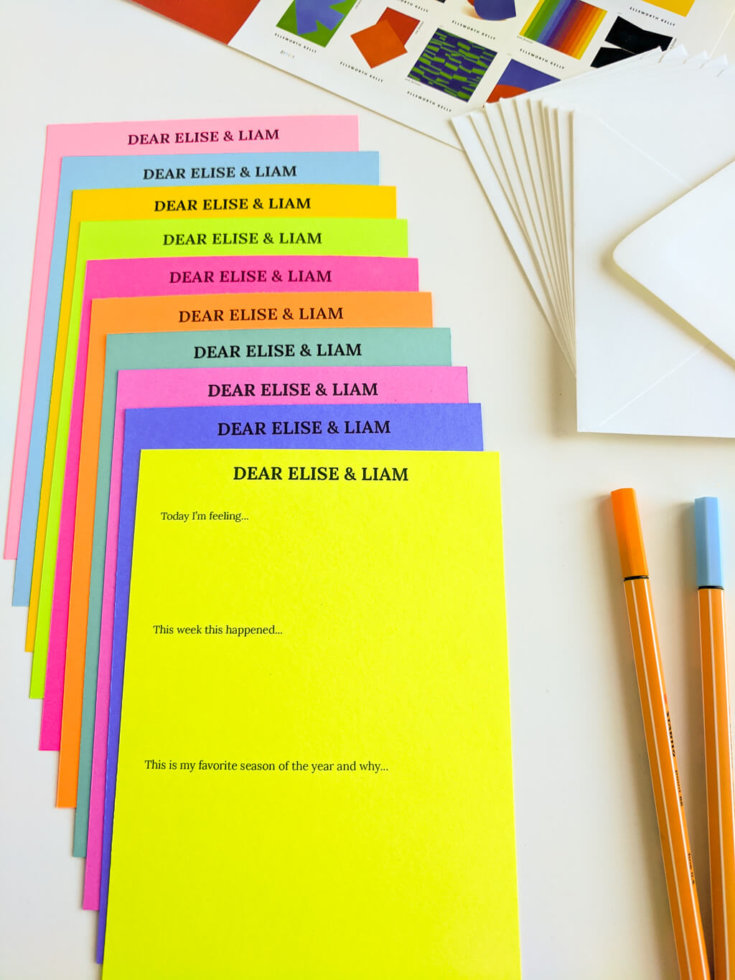 Pen Pal Kit DIY Gift Idea for Grandma - Merriment Design