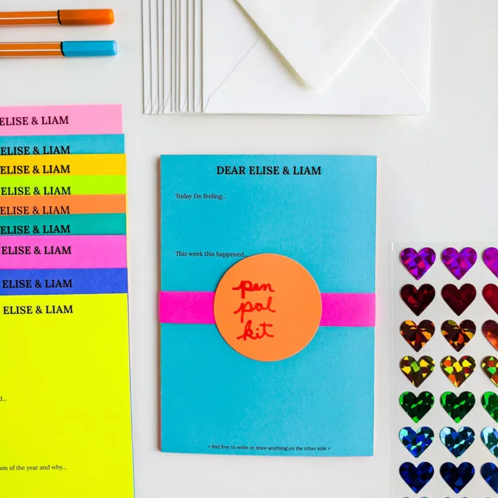 DIY Pen Pal Kit free printable template