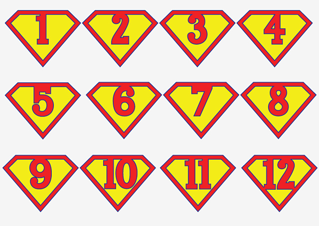printable superman birthday banner for a super hero birthday party