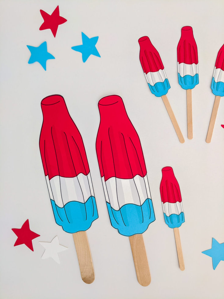 Rocket Pops (Bomb Pops) DIY 4th of July Party Decorations Merriment