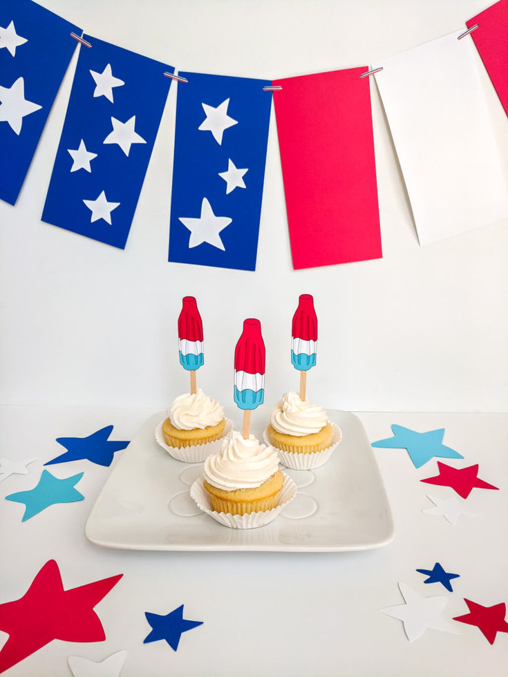 Rocket Pops (Bomb Pops) DIY 4th of July Party Decorations Merriment